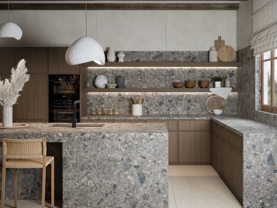 AMB01 - Kitchen Dekton GK07 Ceppo and VK02 Avorio (1)