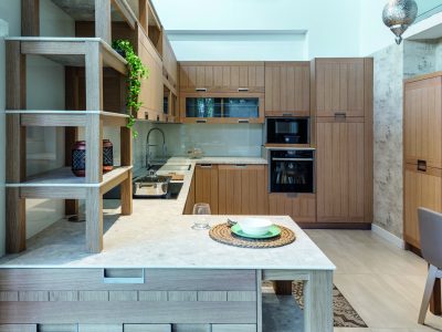 cocina showroom linea 3 cocinas Madrid Retrostone
